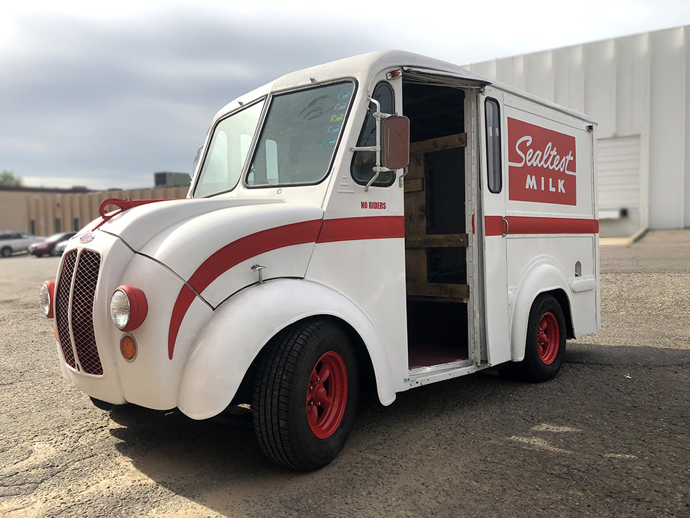 Cool retro deliver truck at Automotive Revival